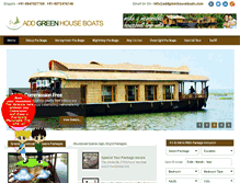 Tablet Screenshot of addgreenhouseboats.com